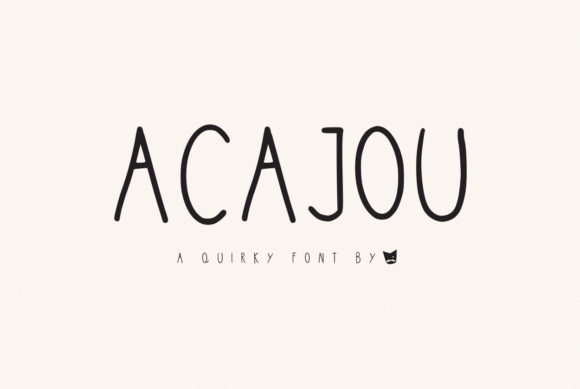 Acajou: A Playful Handwritten Font for Makers