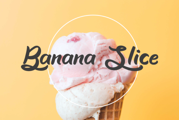 Banana Slice: A Modern Script Font for Editorial Design