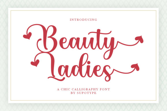 Beauty Ladies Font: Elevate Your Brand with a Romantic Handwritten Touch