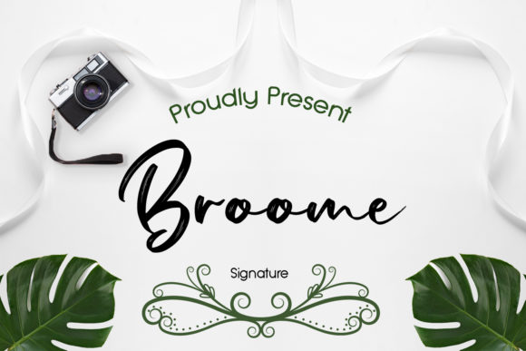 Broome: A Minimal Brush Style Font for Elegant Editorial Design
