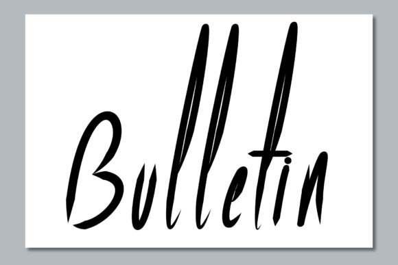 Bulletin: A Tall Script Font for Brand Identity