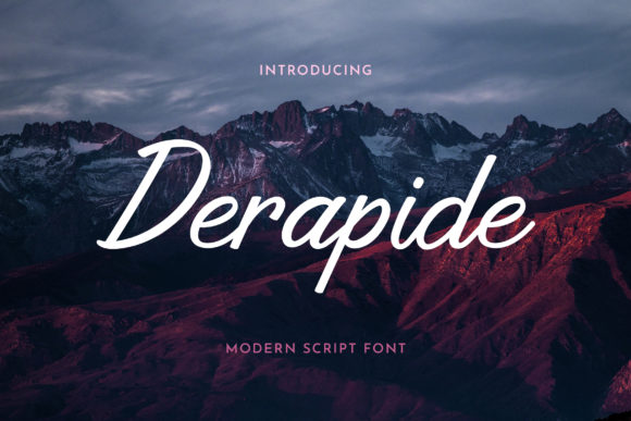 Derapide: A Joyful Script Font for Crafters and Product Designers