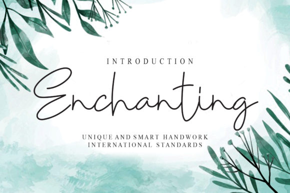 Enchanting: A Delicate Script Font for Crafters