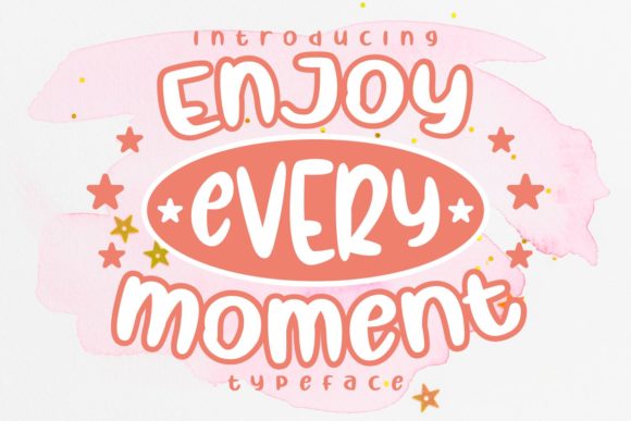 Enjoy Every Moment: A Playful Handwritten Font for Brighter Editorial Designs