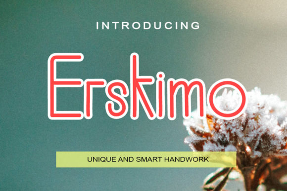 Erskimo: A Handwritten Font for Editorial Design