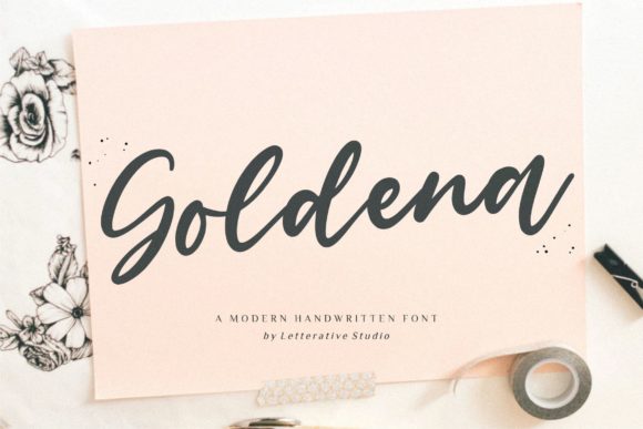 Goldena: A Handwritten Font That Adds Sweetness to Every Craft Project