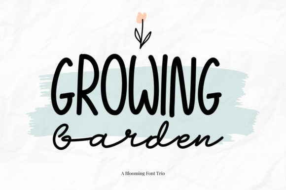 Growing Garden: A Natural Handwritten Font for Branding