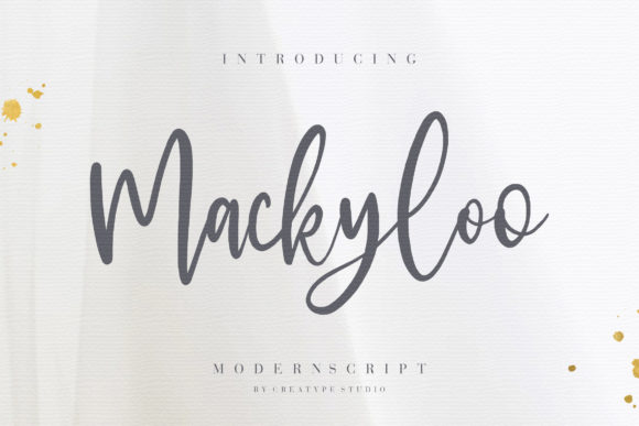 Mackyloo: A Modern Script Font for Elegant Web Design