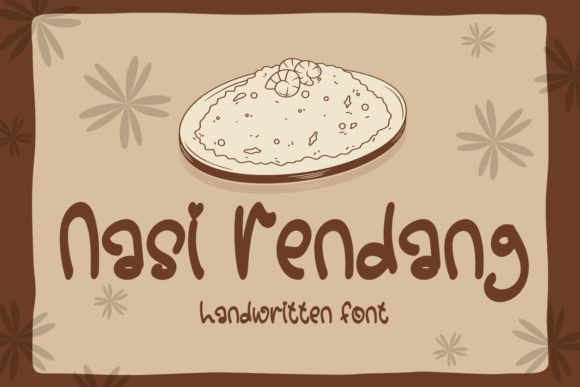 Nasi Rendang: A Charming Handwritten Font for Editorial Design