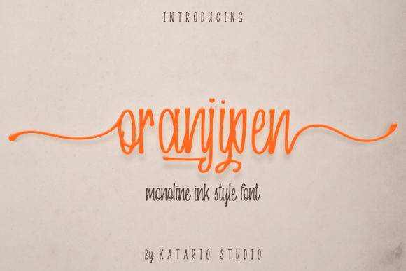 Oranjipen: A Script Font That Elevates Digital Marketing Visuals