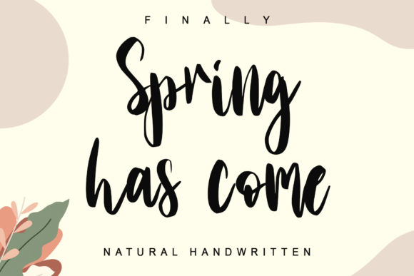 Spring Has Come: A Dainty Handwritten Font for Crafters