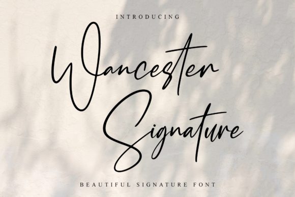 Wancester Signature: A Refined Script Font for Editorial Design