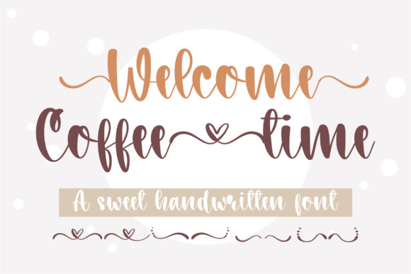 Welcome Coffee Time: A Charming Script Font for Makers